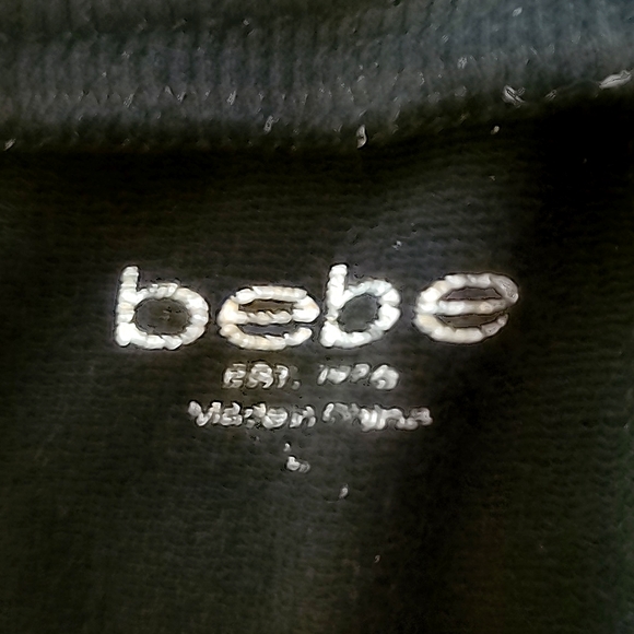BEBE Black/Gold Jogger Sweat Pants - Picture 3 of 12